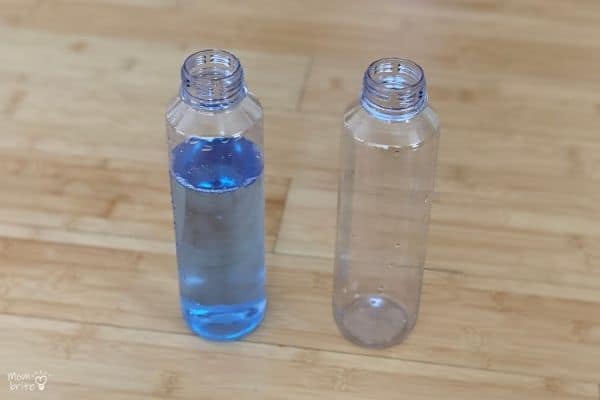 Tornado in a Bottle Colored Water