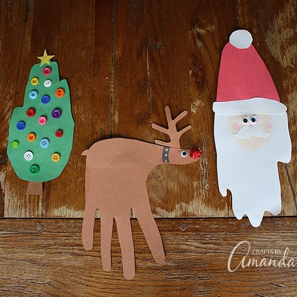 Christmas Handprint Crafts