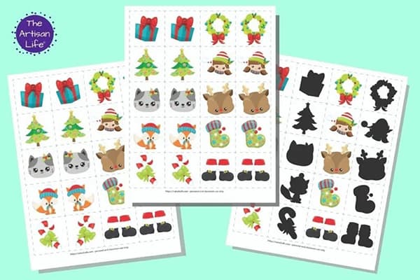 Christmas Matching Cards