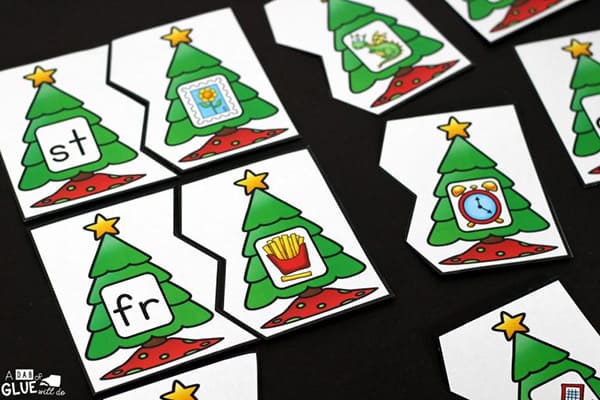 Christmas Tree Blend Printable Puzzles