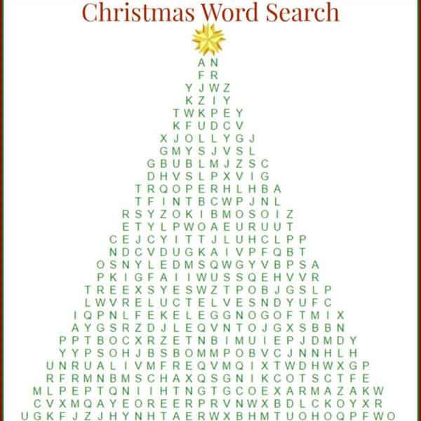 Christmas Word Search