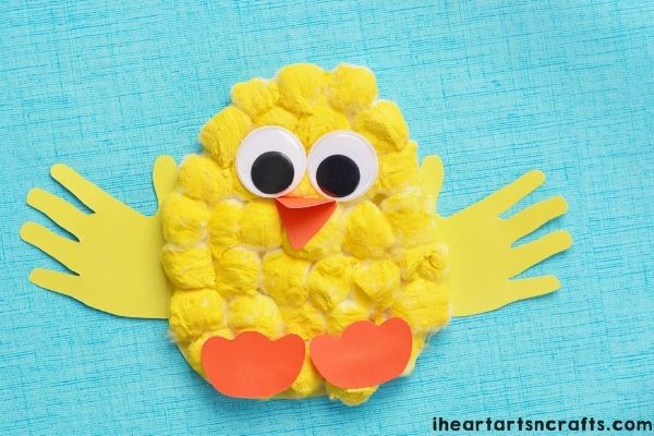 Cotton Ball Easter Chick Craft