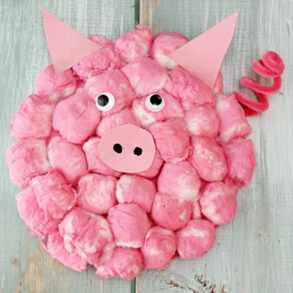 Cotton-Ball-Pig