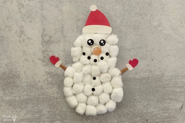 Cotton Ball Snowman (1)