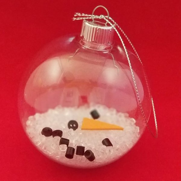 DIY Melted Snowman Ornament