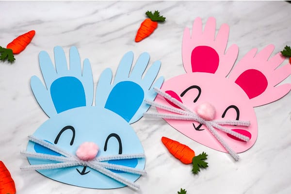 Handprint Bunny Craft for Kids