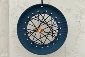 Paper Plate Spider Webs Craft - Mombrite
