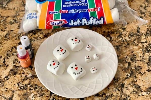 Hot Cocoa Marshmallow Experiment Snowmen