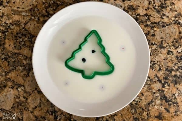 Magic Milk Christmas Tree Food Coloring
