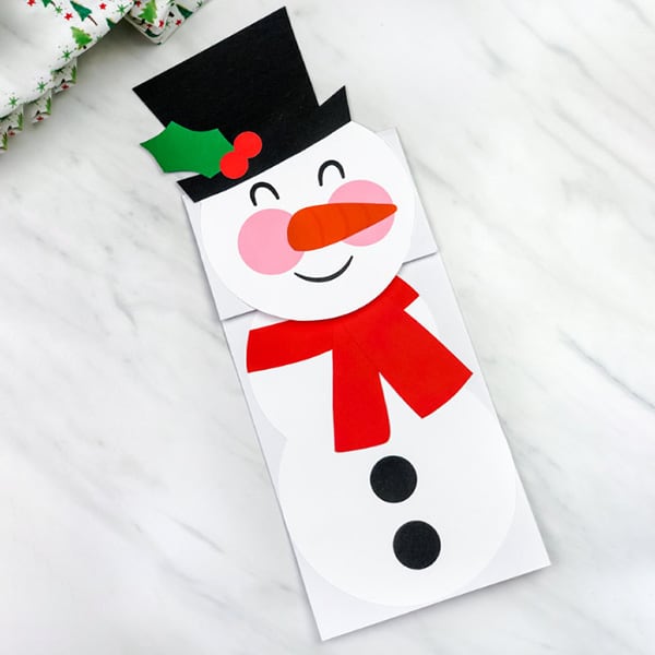 Paper Bag Snowman Craft