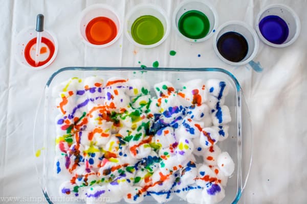 Rainbow-Art-with-Cotton-Balls