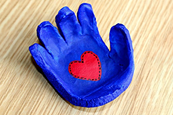 Salt Dough Handprint Bowl