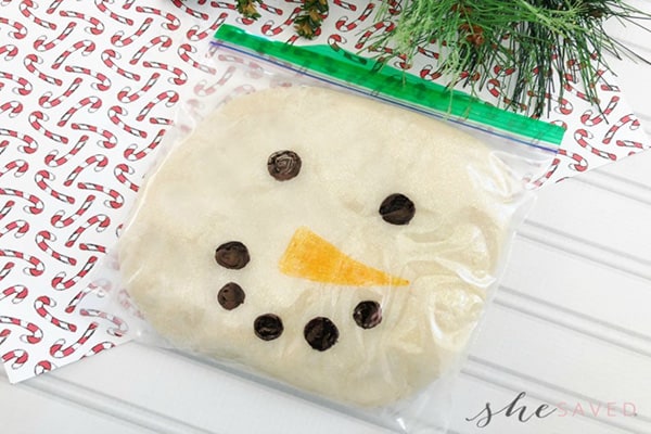 Snowman Playdough Craft