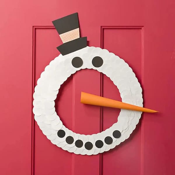 Snowman Wreath