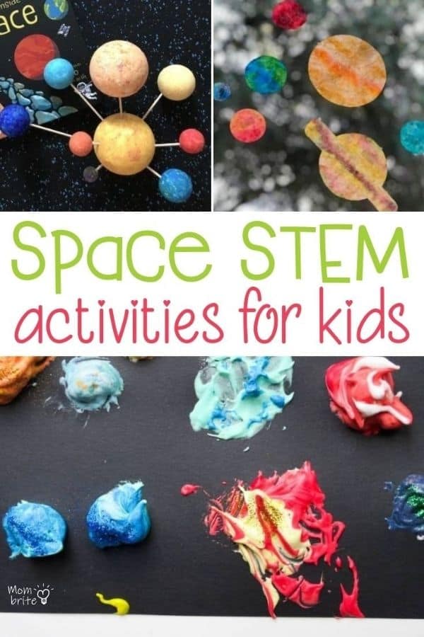 Space STEM Activities for Kids Pin