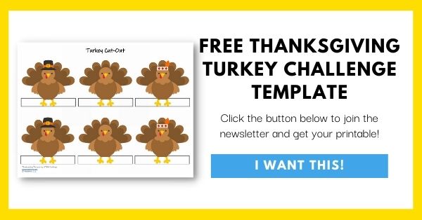 Thanksgiving Turkey Challenge Template List Opt-In