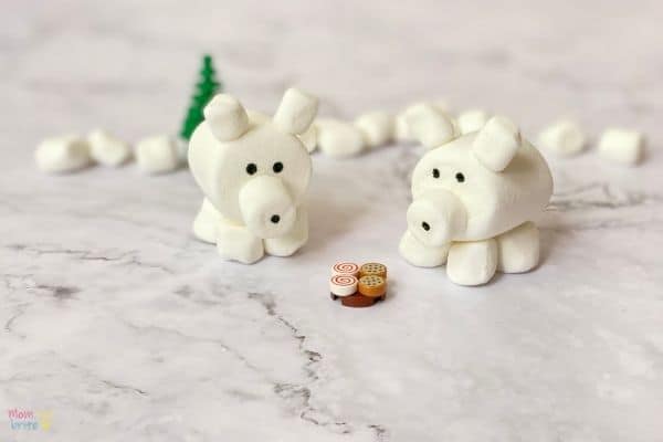 3D Marshmallow Polar Bear Craft (4)