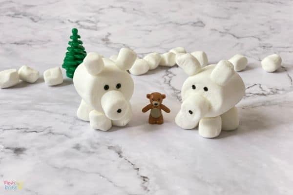 3D Marshmallow Polar Bear Craft (6)