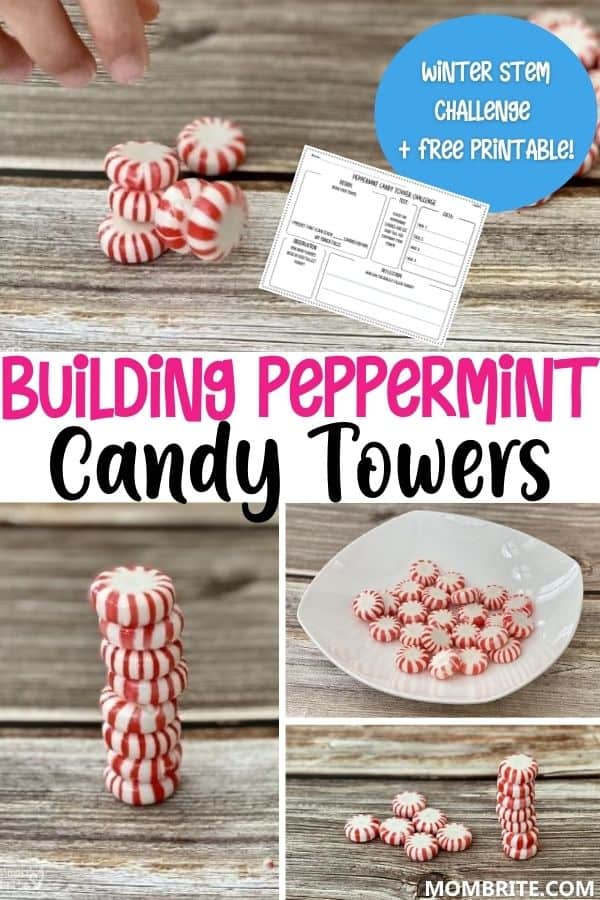 Building Peppermint Candy Towers Pin