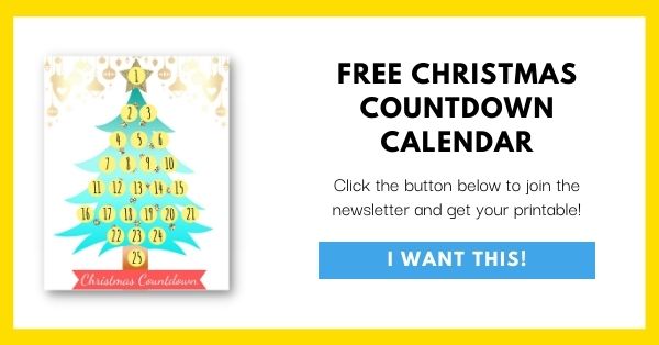 Christmas Countdown Calendar Email List Opt-In