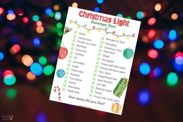 Christmas Light Scavenger Hunt