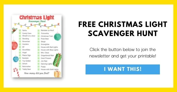 Christmas Light Scavenger Hunt Email List Opt-In