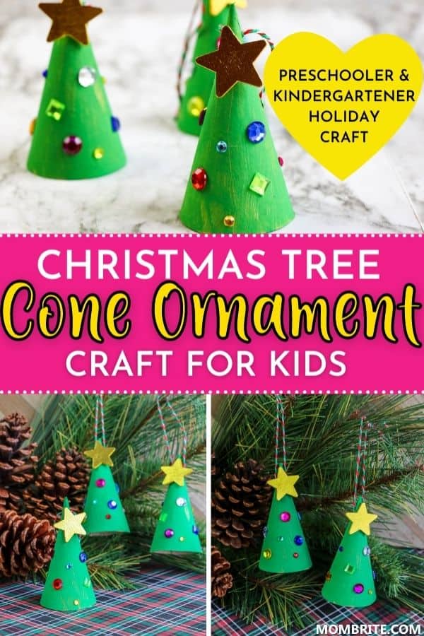 Christmas Tree Cone Ornament Pin