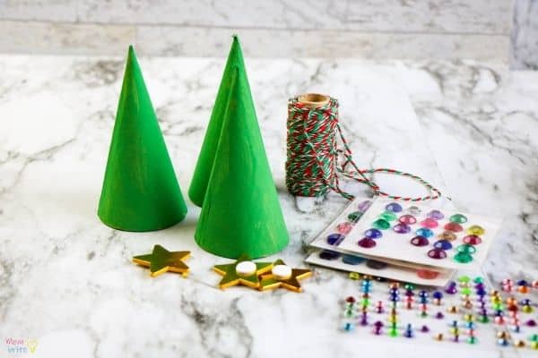 Christmas Tree Cone Ornament Process (2)