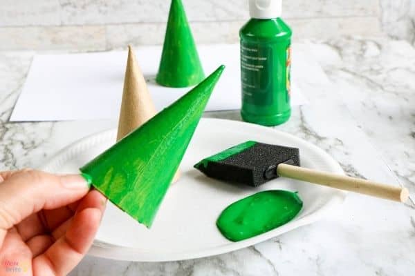 Christmas Tree Cone Ornament Process