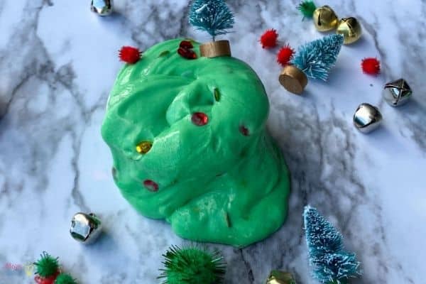 Christmas Tree Slime Recipe