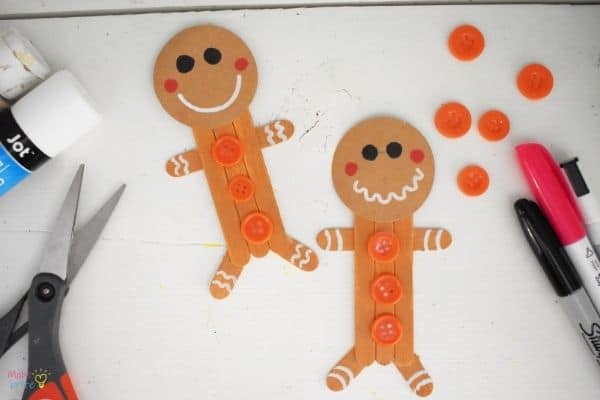 Craft Stick Gingerbread Man