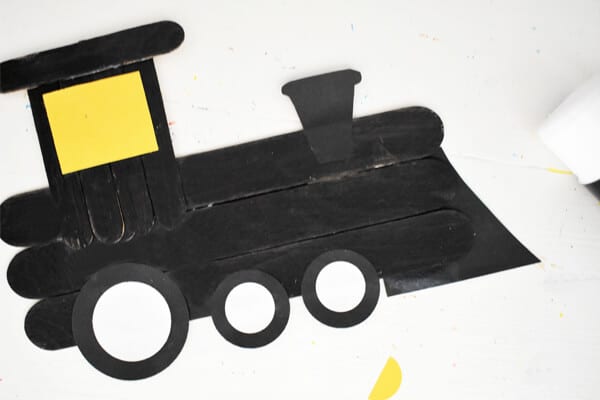 Craft Stick Polar Express Template ready