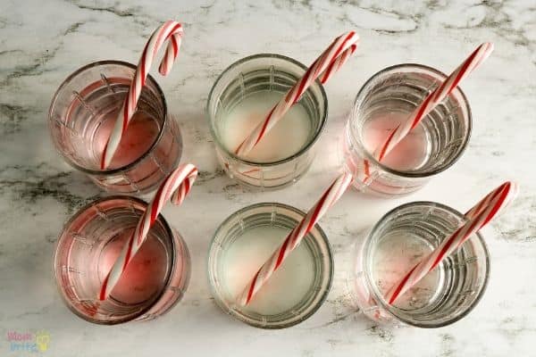 Dissolving Candy Cane Experiment