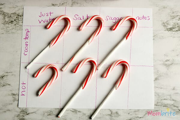 Dissolving Candy Canes melted