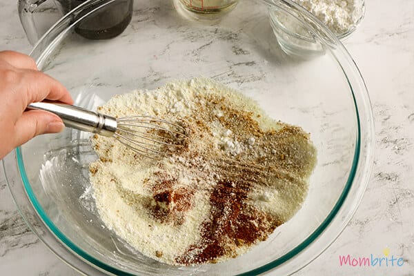 Edible Gingerbread material mixed in a bowl