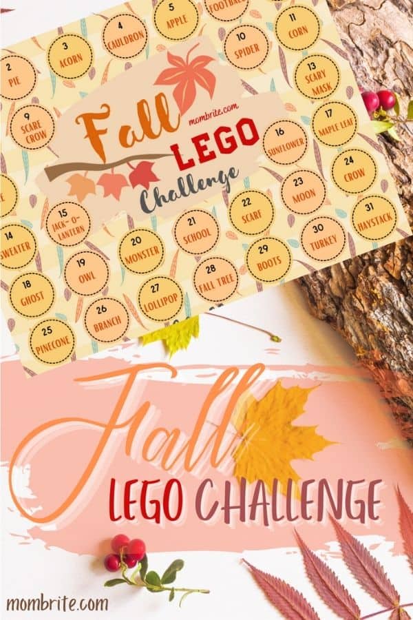 Fall LEGO Challenge Pin