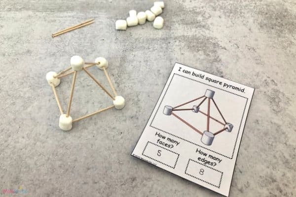 Geometric Shapes with Marshmallows