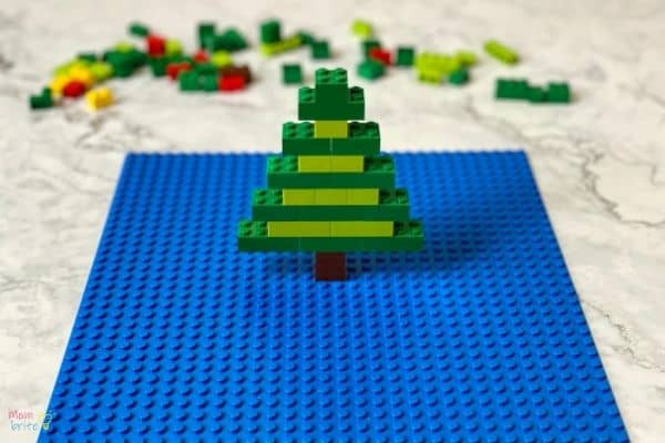 LEGO Brick Christmas Tree How To Tutorial 