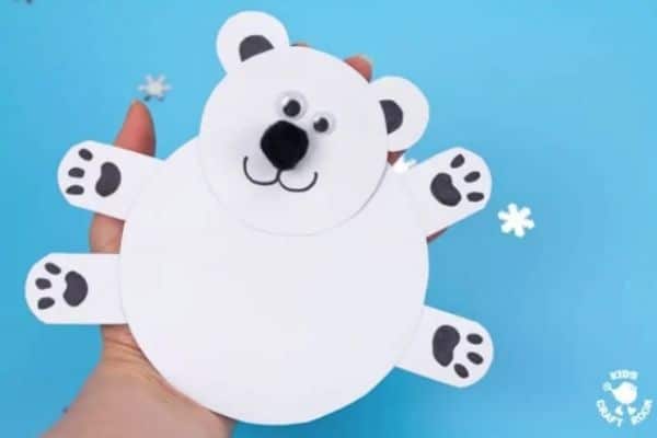 Moving Polar Bear Cub Craft Image