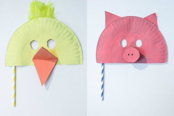 Paper Plate Animal Masks