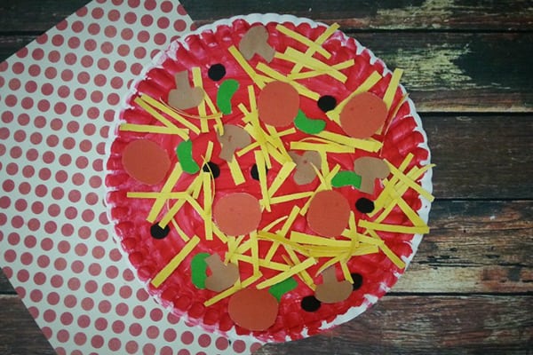 Paper Plate Pizza Craft