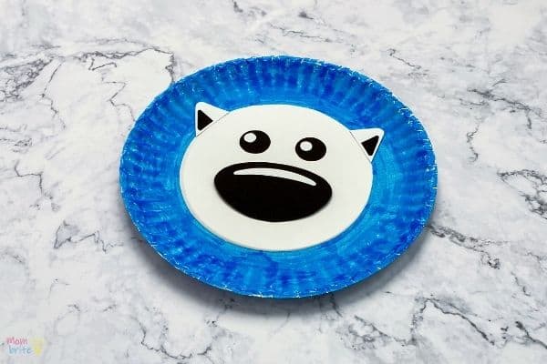 Paper Plate Polar Bear Craft (1)