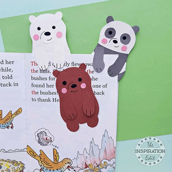 Winter Animals Paper Bookmarks