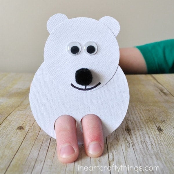 Polar Bear Finger Puppets