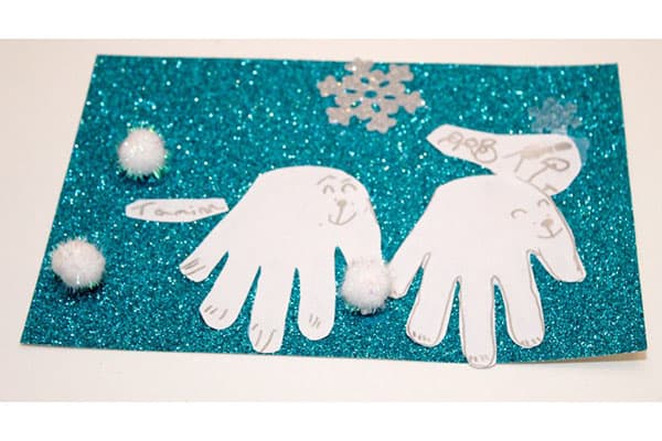 Polar Bear Handprint Craft