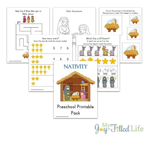 Printable Nativity Preschool Pack