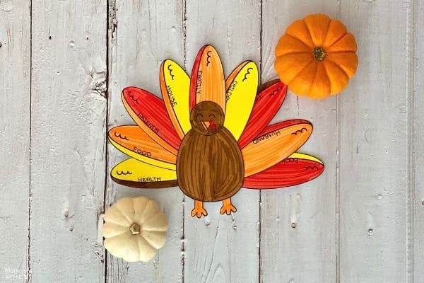 Thankful Turkey Coloring Craft (6)