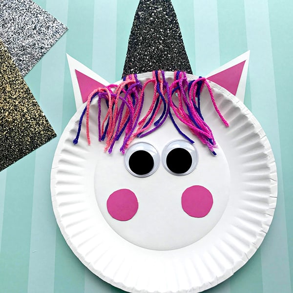 Unicorn Paper Plate Craft