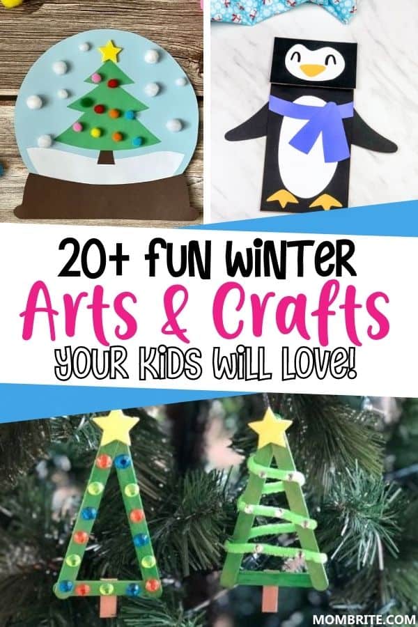 Winter Arts and Crafts for Kids Pin