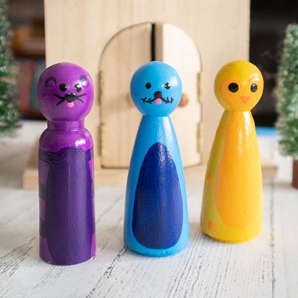 Wooden Peg Arctic Animals